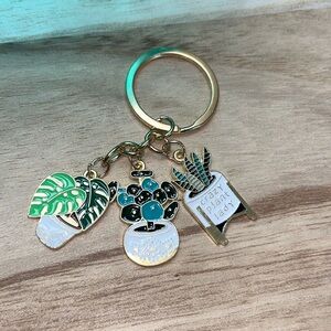 Crazy Plant Lady Keychain
